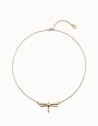 Short chain pendant necklace with nail