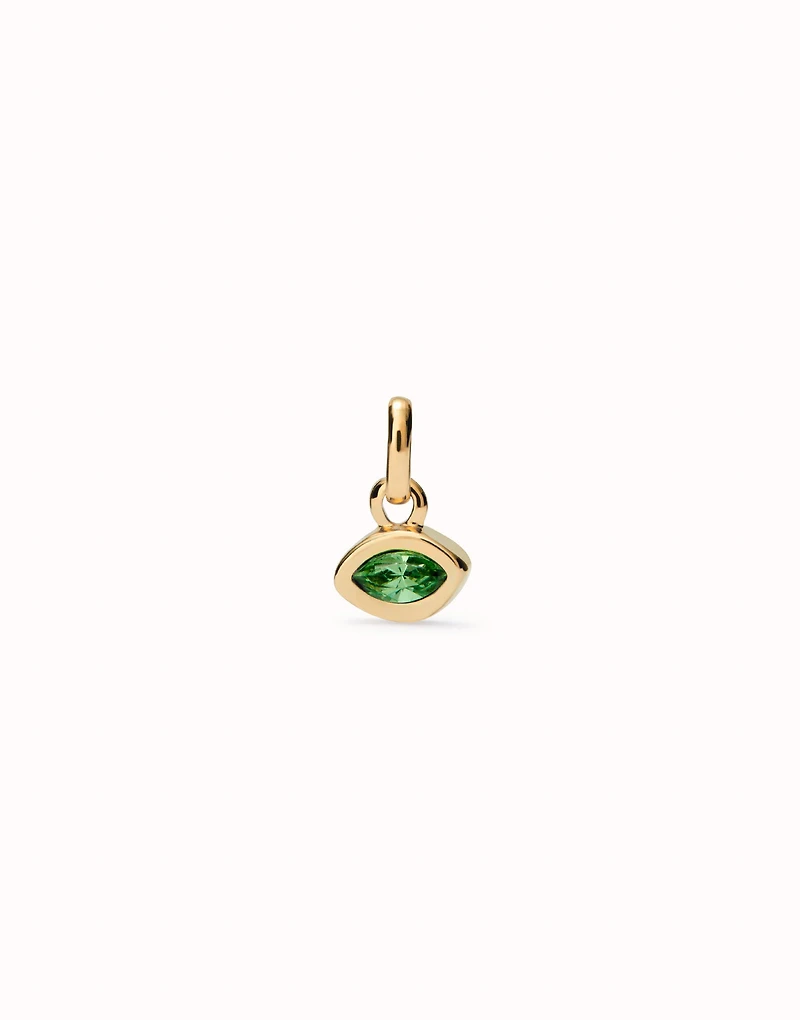 Charm with green crystal