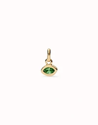 Charm with green crystal