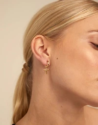 Dragonfly Single Hoop Charm