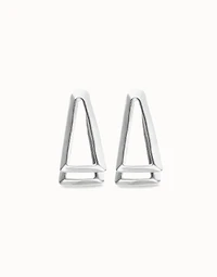 Double triangular earrings