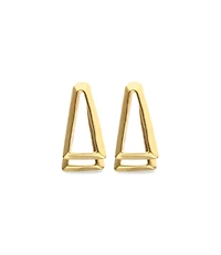 Double triangular earrings