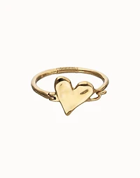 Bangle bracelet with heart detail