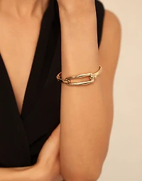 Bangle bracelet with buckle