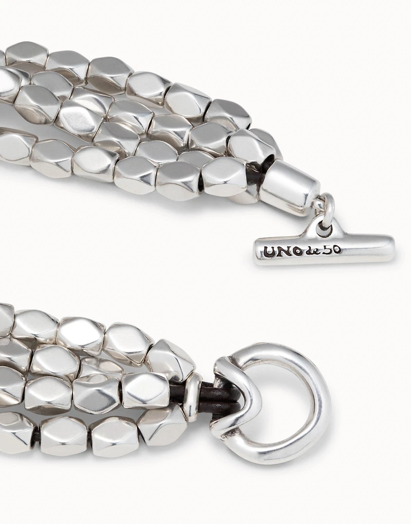 Multi strand beaded stretch bracelet