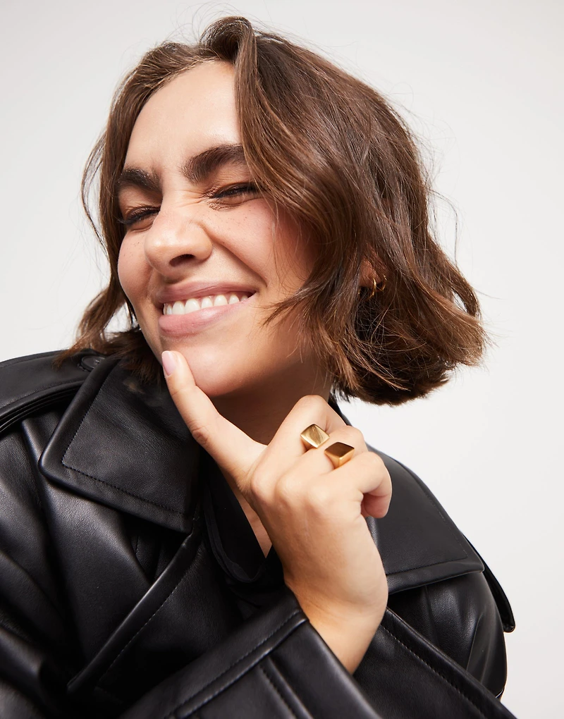 Square shape open ring