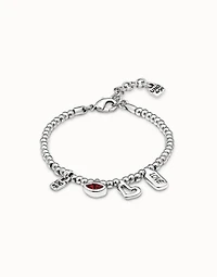 Bracelet with red crystal