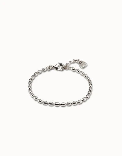 Oval link chain charm bracelet