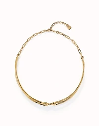 Choker necklace with white topaz