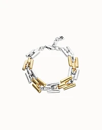 Square links chain bracelet
