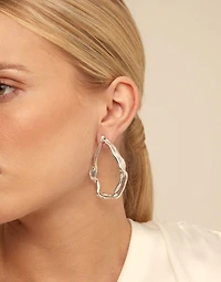 Large hoop earrings