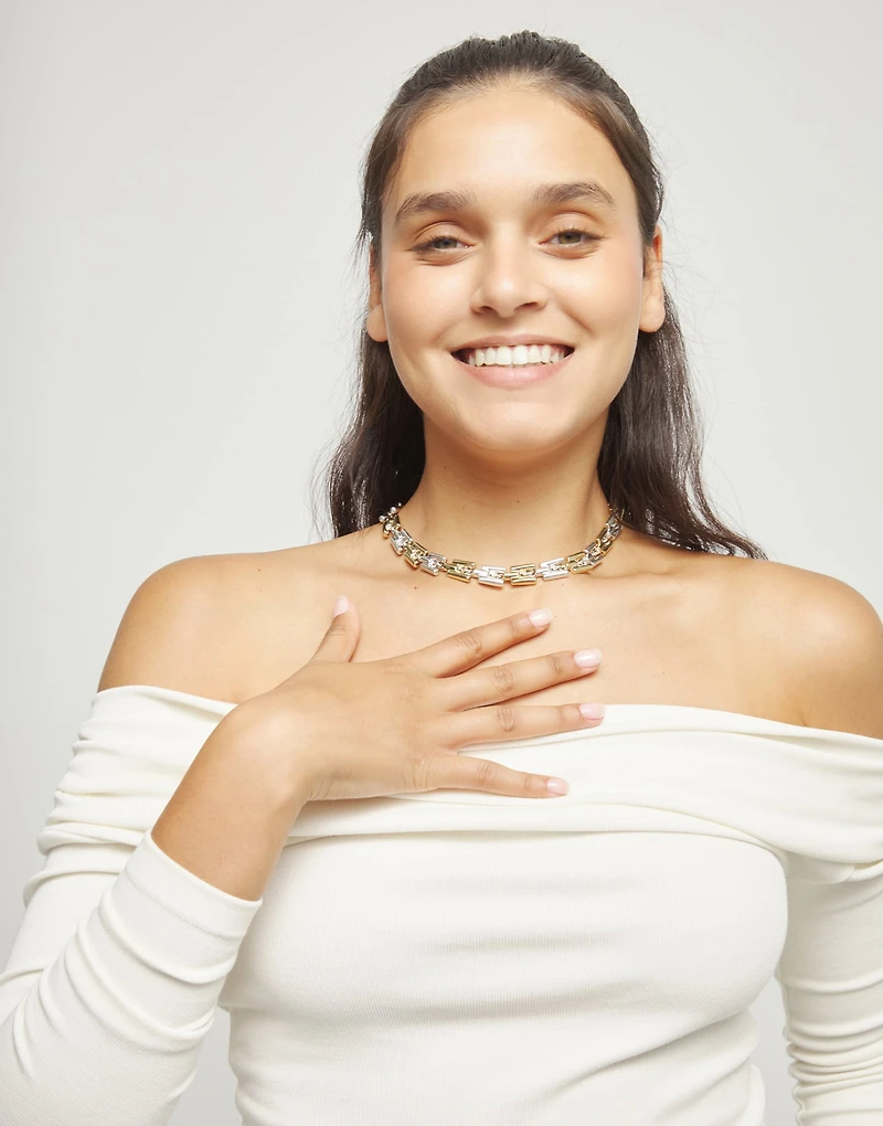 Square links chain bracelet