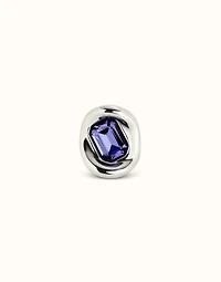 Ring with purple crystal