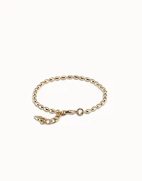 Oval link chain charm bracelet
