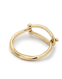 Bangle bracelet with large link