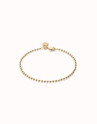 Beaded chain charm bracelet