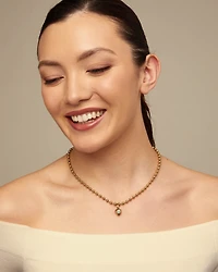 Beaded chain necklace