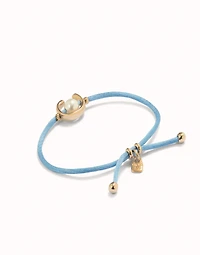 cord bracelet with a pearl