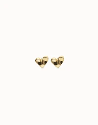 Heart piercing stud earrings