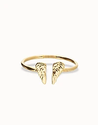 Cuff bracelet with wing detail