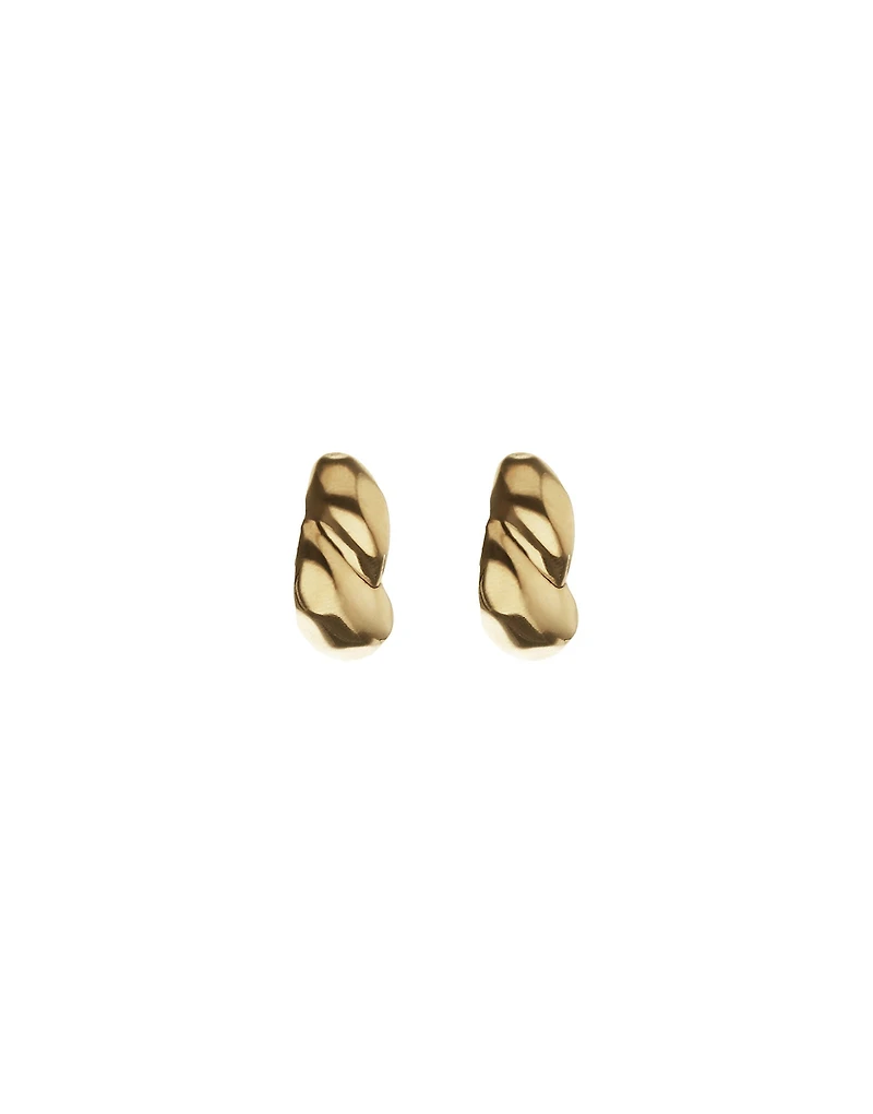 Chunky Twisted Stud Earrings
