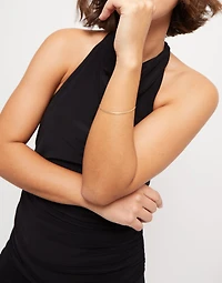 Flat snake chain bracelet