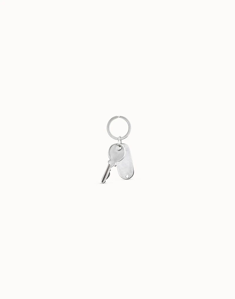 Sterling silver-plated key key-ring