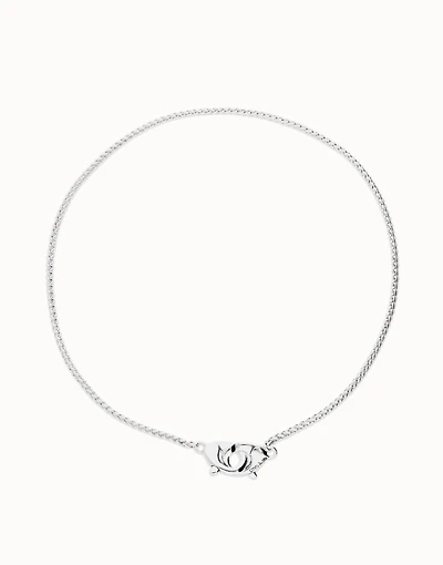 Necklace with intertwined carabiner