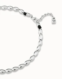 Short bead shape link necklace