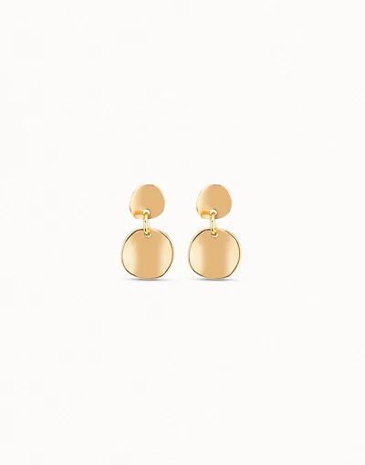 Circle drop earrings