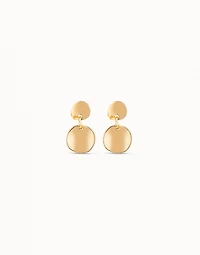 Circle drop earrings