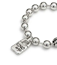 Beaded bracelet with padlock