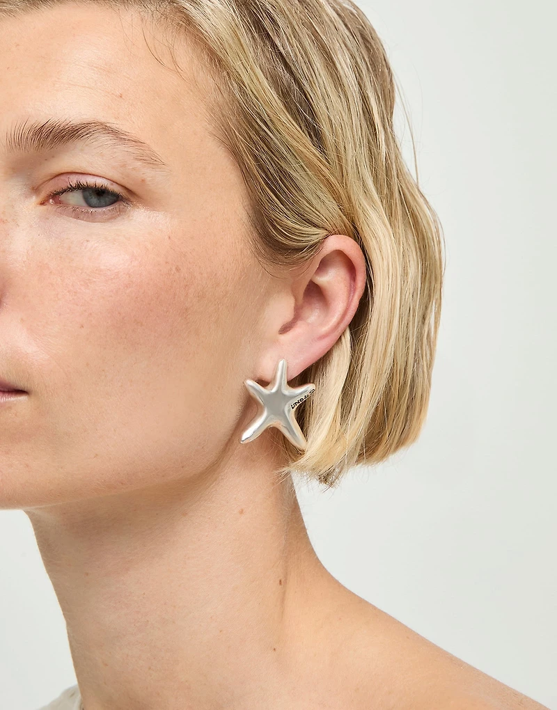 Medium starfish-shaped earrings