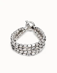 Multi strand beaded stretch bracelet