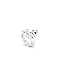 Open organic‑design ring
