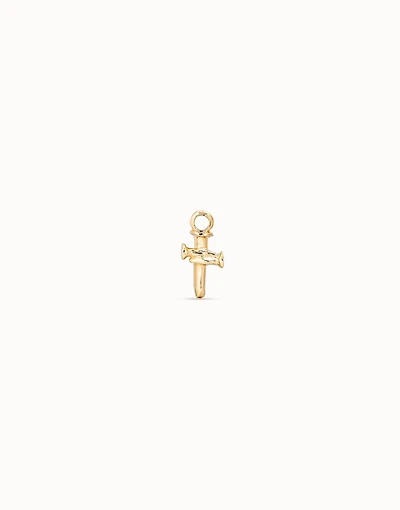 Cross Single Hoop Charm