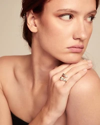 Open organic‑design ring