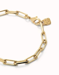 Rectangular link chain bracelet