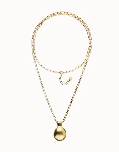 Long necklace with large sphere