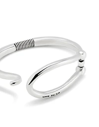 Bangle bracelet with large link