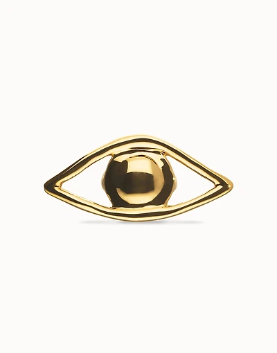 Big eye-shaped ring