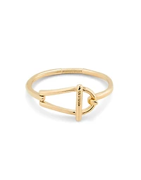 Bangle bracelet with medium sized link