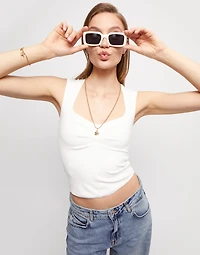 Long beaded chain charm necklace