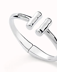 Bangle bracelet with two tubes