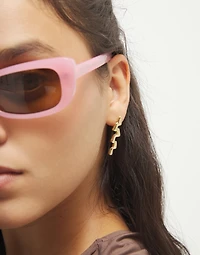 Elongated zigzag earrings