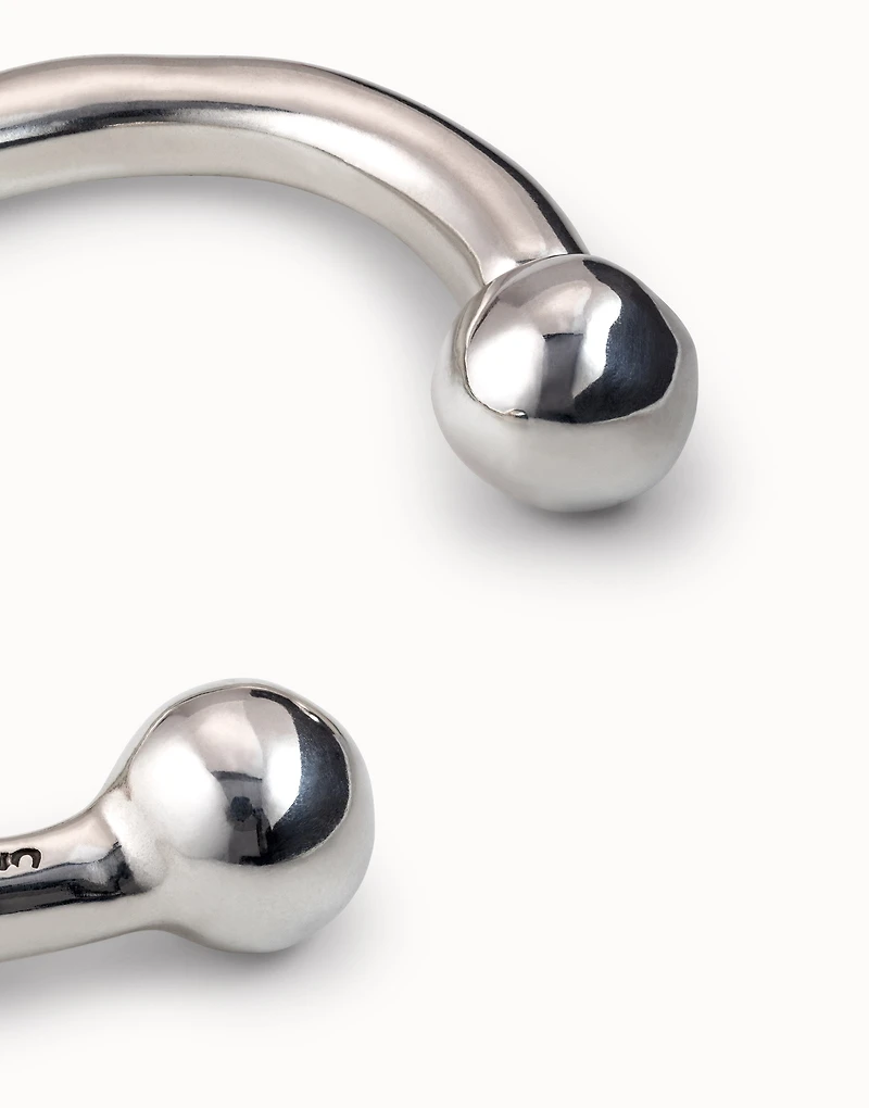 Bangle bracelet with double ball