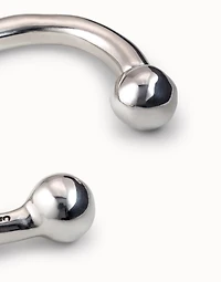 Bangle bracelet with double ball