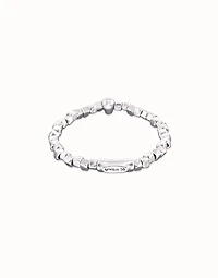 Beaded stretch bracelet with a skull