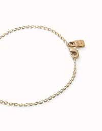 Oval link charm bracelet