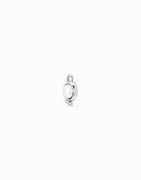 Single Hoop Charm With A Pearl
